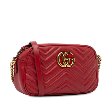 Gucci Small GG Marmont Matelasse Crossbody Bag (SHG-qdj2wc)