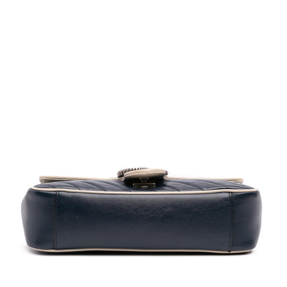 Gucci Small GG Marmont Matelasse Leather Torchon Flap Crossbody