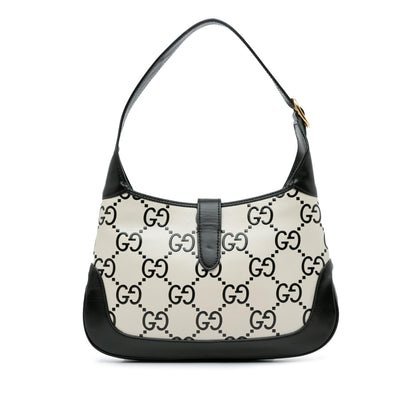 Gucci Small GG Print Leather Jackie 1961 (SHG-NXtzCz)