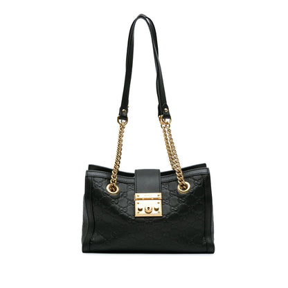Gucci Small Guccissima Padlock Tote (SHG-xLAbOa)