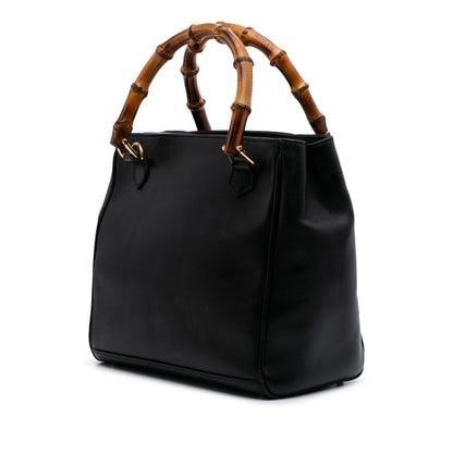 Gucci Small Leather Bamboo Satchel