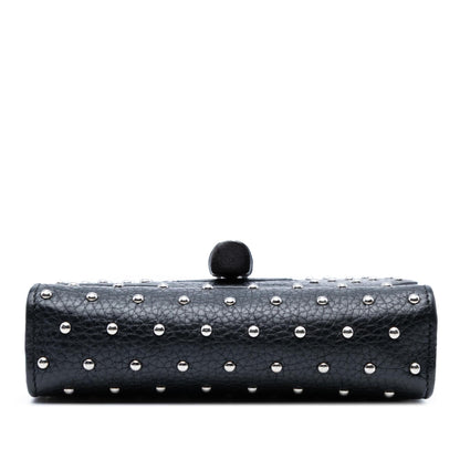 Gucci Small Leather Studded Miss Bamboo Crossbody