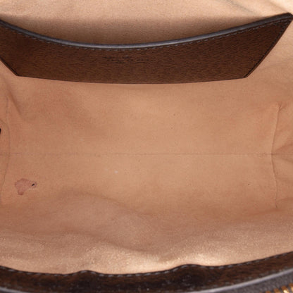 Gucci Small Leather Web Ophidia Satchel
