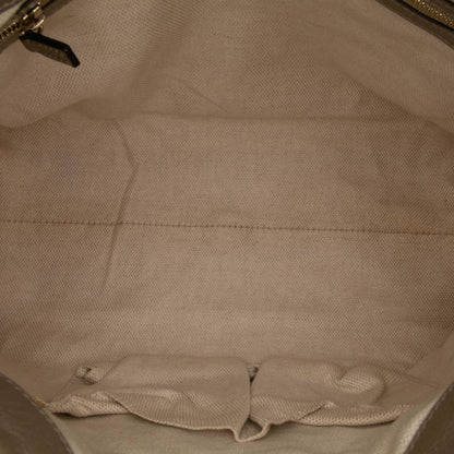 Gucci Small Metallic Leather Soho Working Satchel