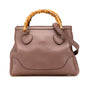 Gucci Small Pebbled Calfskin Diana Bamboo Top Handle Tote
