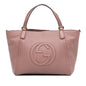 Gucci Small Pebbled Leather Soho Cellarius Satchel