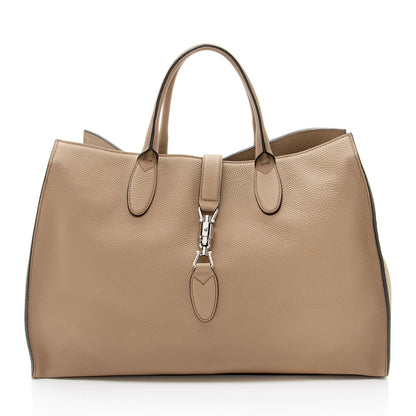 Gucci Soft Pebbled Leather Jackie Medium Tote