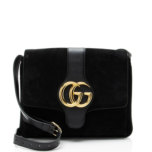Gucci Suede Arli Medium Shoulder Bag