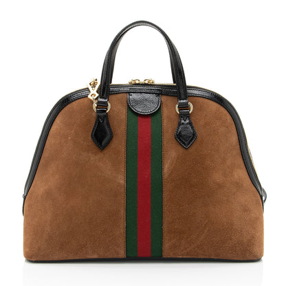 Gucci Suede Ophidia Dome Medium Satchel (SHF-SwVXHC)
