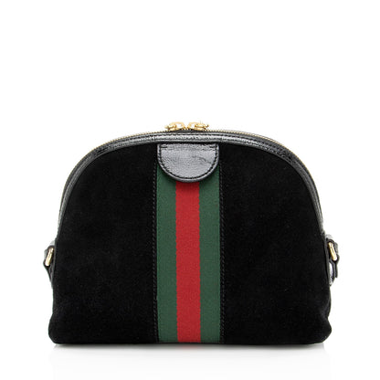 Gucci Suede Ophidia Dome Small Shoulder Bag