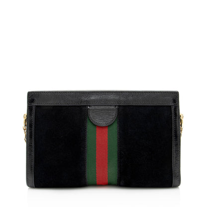 Gucci Suede Ophidia Medium Chain Shoulder Bag