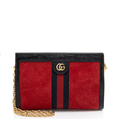 Gucci Suede Ophidia Small Chain Shoulder Bag (SHF-Pfwf9m)