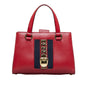 Gucci Sylvie Web Top Handle Satchel (SHG-LR59qo)