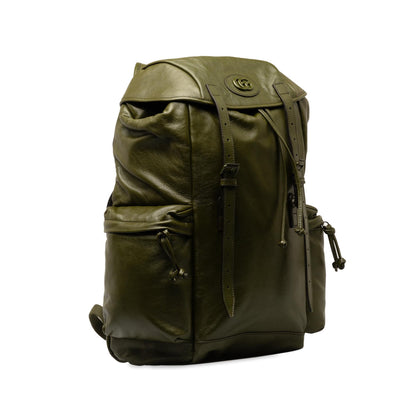 Gucci Tonal GG Double Pocket Belt Backpack (SHG-SC1jz3)