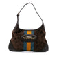 Gucci Velvet Horsebit Web Punch Hobo