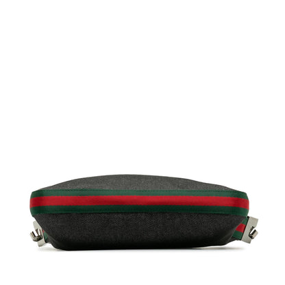 Gucci Web Denim Shoulder Bag (SHG-iAFw89)