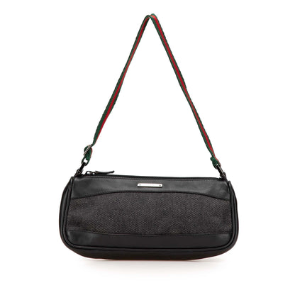 Gucci Web Denim Shoulder Bag