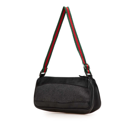 Gucci Web Denim Shoulder Bag