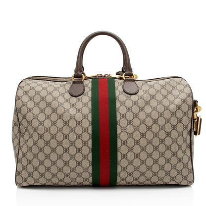 Gucci x Balenciaga GG Supreme The Hacker Project Graffiti Duffle Bag (SHF-qGpKTv)
