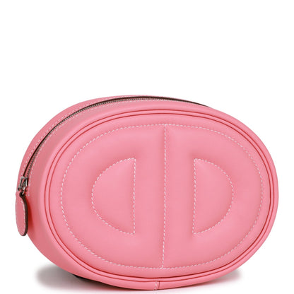 Luxury Hermes In-The-Loop Belt Bag Rose D'Ete Verso Swift Palladium Hardware