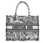 Christian Dior Tote Bag canvas White Toile de Jui Book Tote Medium