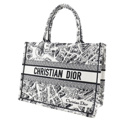 Christian Dior Tote Bag canvas White Toile de Jui Book Tote Medium