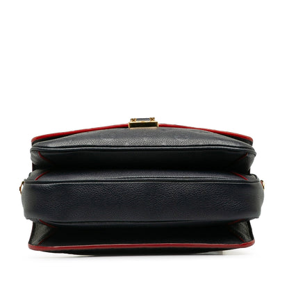 Blue Louis Vuitton Monogram Empreinte Pochette Metis