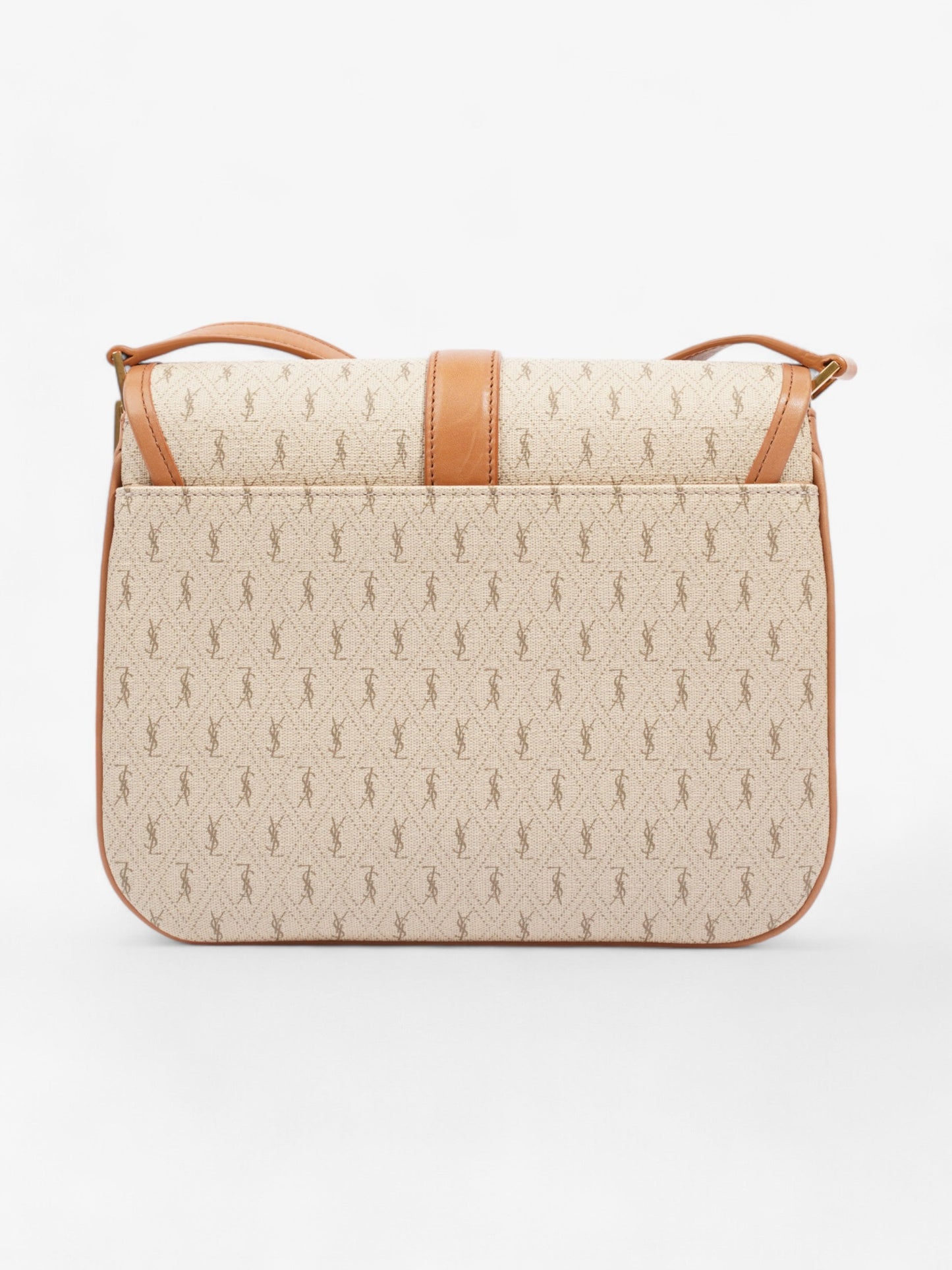 Saint Laurent Monogram Canvas Brown Handbag