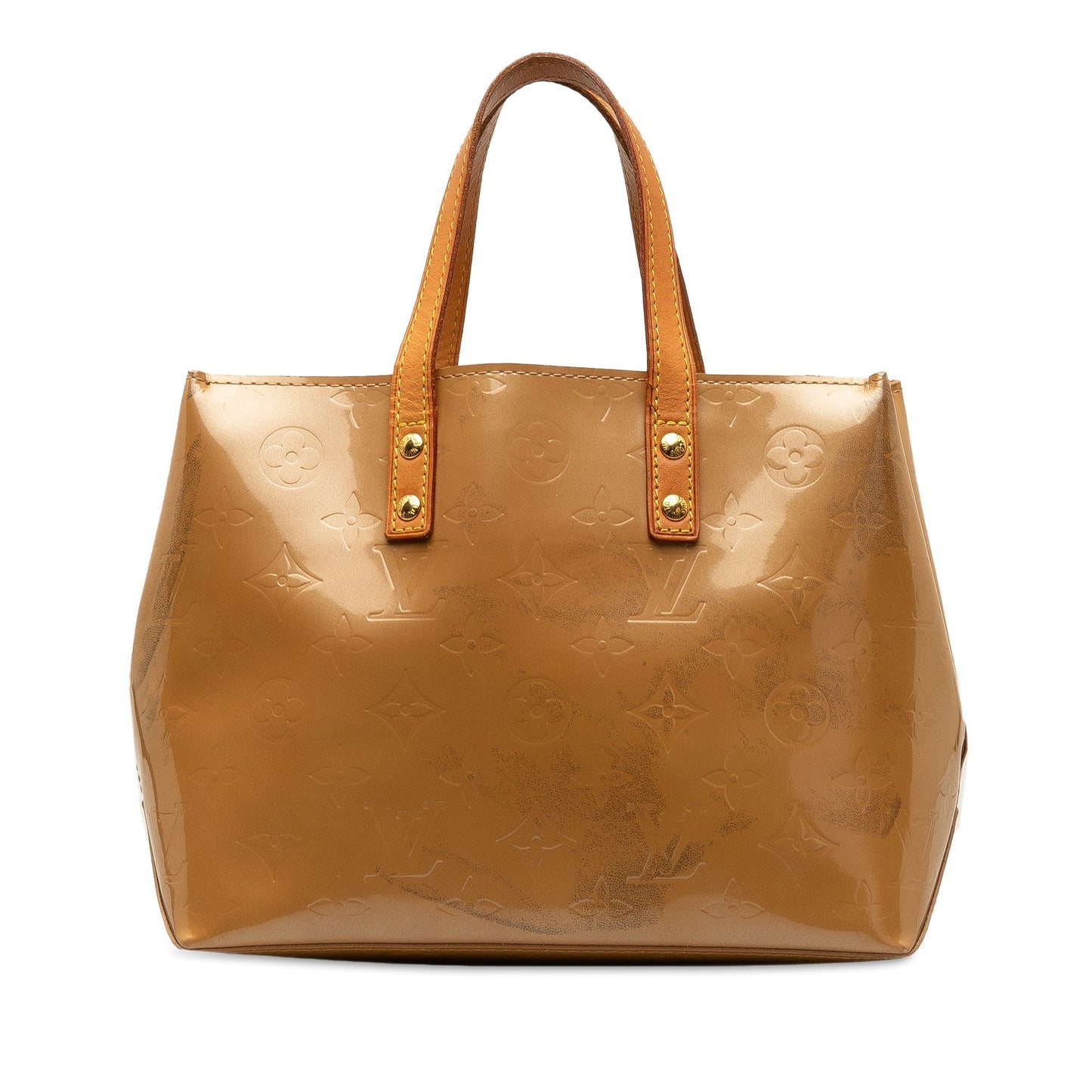 Brown Louis Vuitton Monogram Vernis Reade PM HandBag