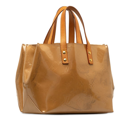 Brown Louis Vuitton Monogram Vernis Reade PM HandBag