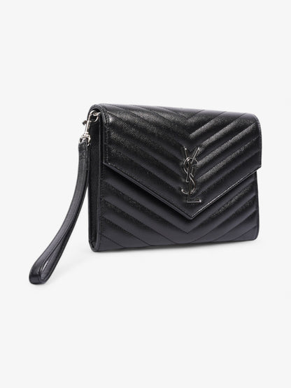 Saint Laurent Cassandre Clutch Black Matelasse Leather