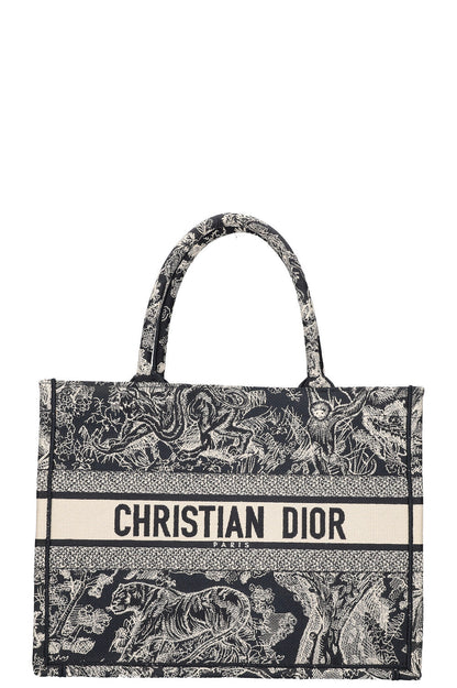 Christian Dior Book Tote Blue White