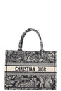 Christian Dior Book Tote Blue White