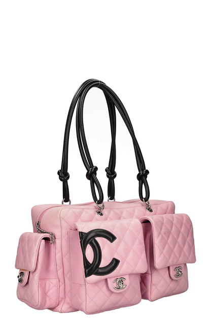Chanel Cambon Multipocket Reporter Bag Pink