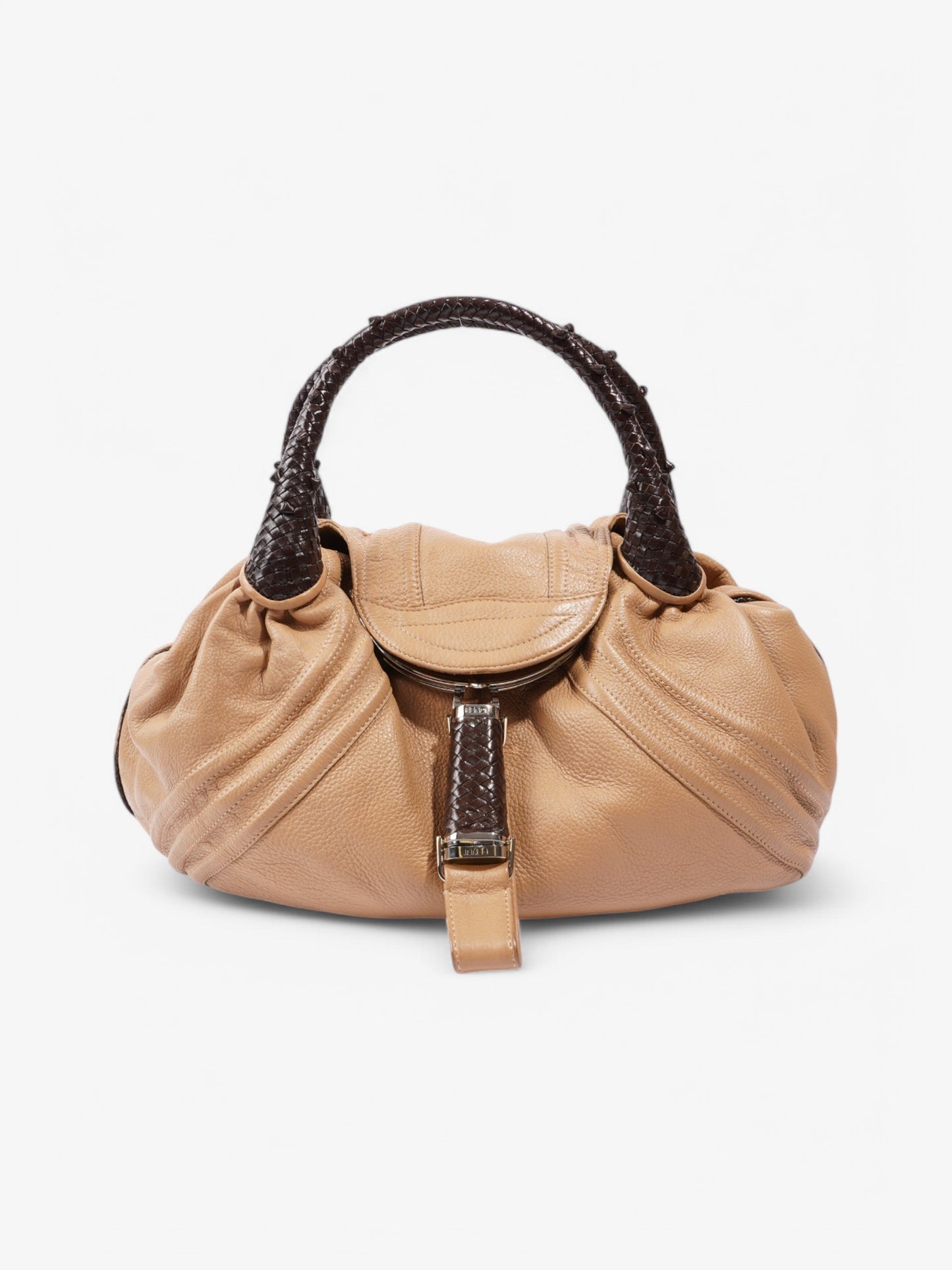 Fendi Leather Brown Shoulder Bag Style 4