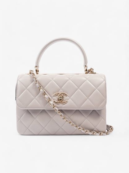 Chanel Cc Trendy Bag Grey Lambskin Leather Small