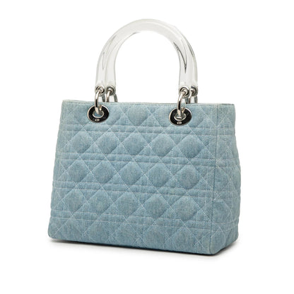 Dior Lady Dior Cannage Blue Handbag Cannage