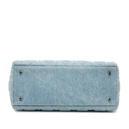 Dior Lady Dior Cannage Blue Handbag Cannage