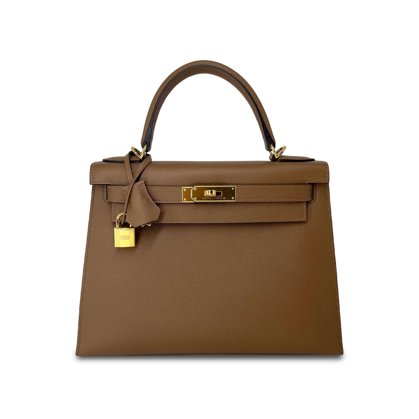 Top Quality Luxury Hermes Kelly Alezan Epsom Leather Designer Bag K28 Ghw