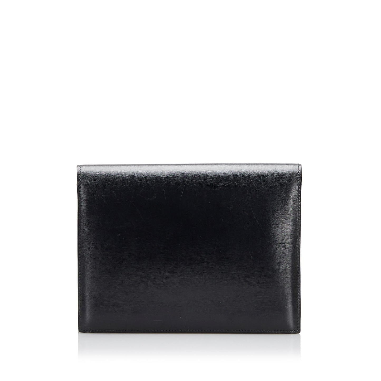 Luxury Hermes Box Calf Leather Clutch Bag Shg-Tvrjo2