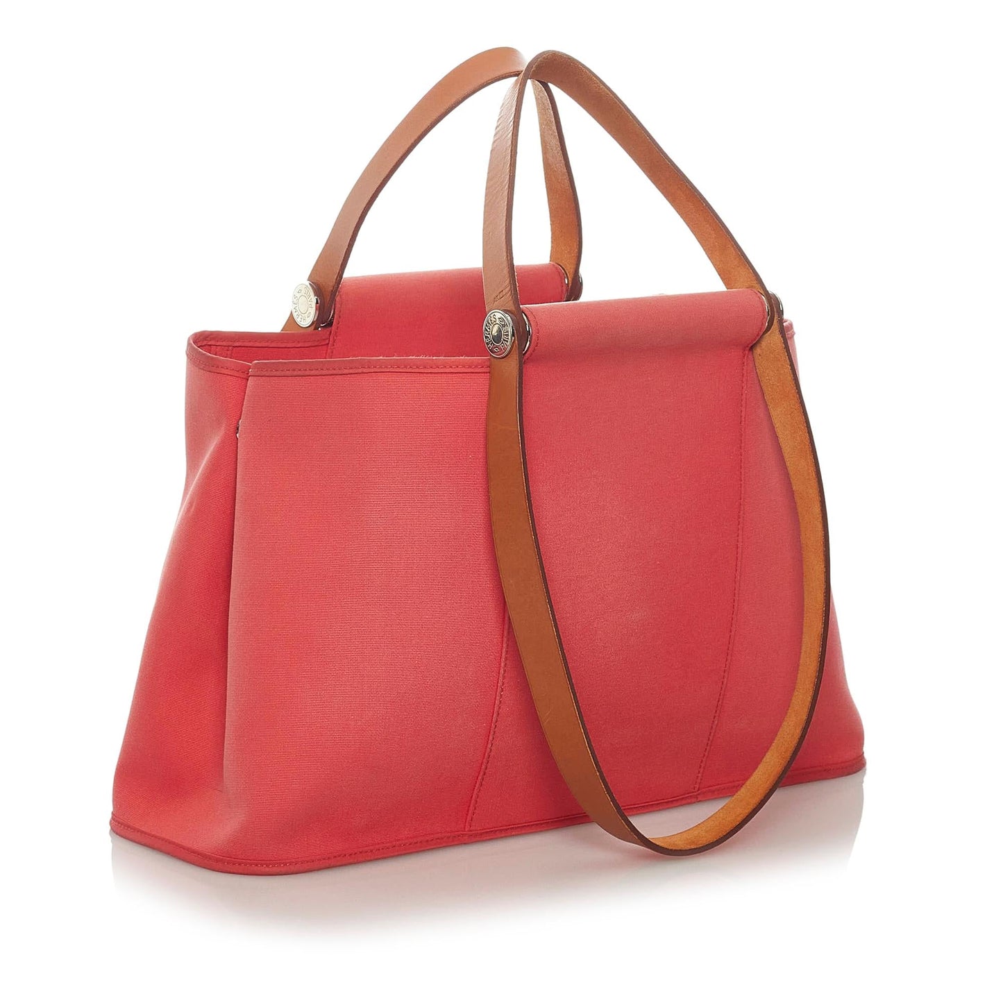 Luxury Hermes Cabag Elan Canvas Satchel Shg-Qdwe1U