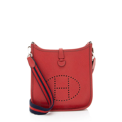 Luxury Hermes Taurillon Clemence Evelyne Tpm Shoulder Bag Shf-Usndga