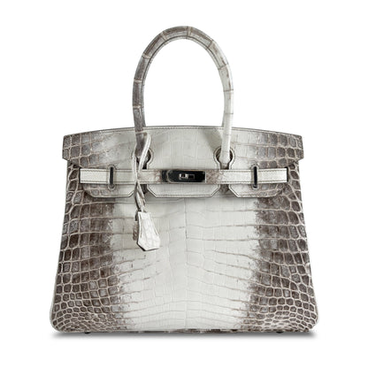 Top Quality Luxury Hermes B30 Himalaya Niloticus Croco Matte Phw Designer Bag