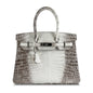 Top Quality Luxury Hermes B30 Himalaya Niloticus Croco Matte Phw Designer Bag
