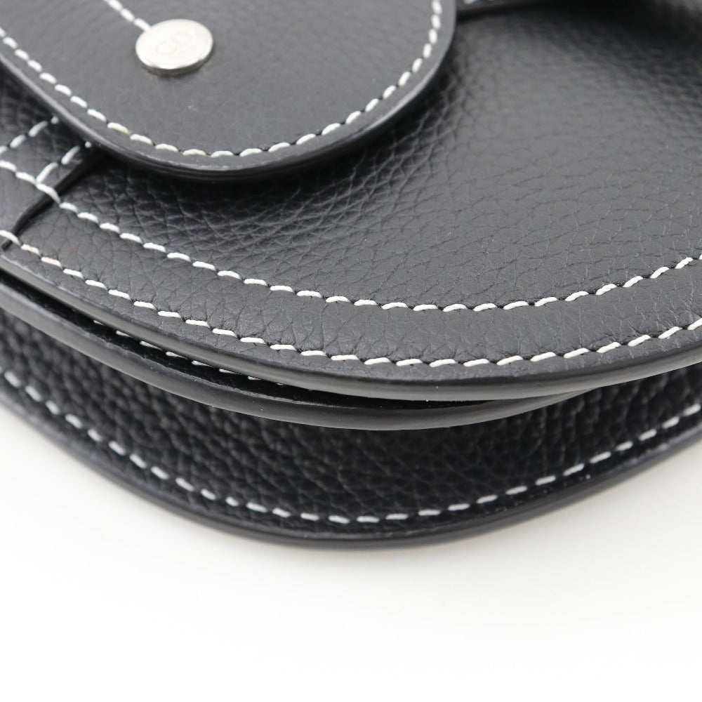 Dior Sling bag Calfskin black saddle mens