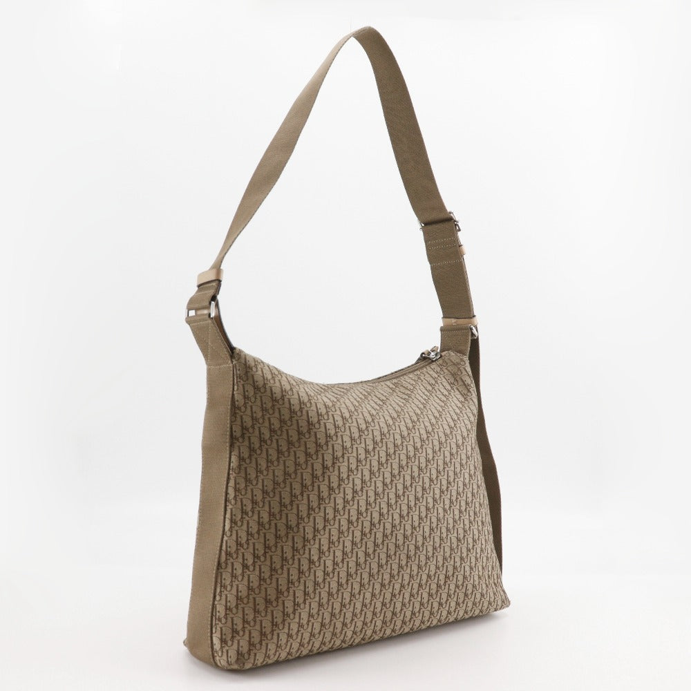 Christian Dior Shoulder Bag 07RU 0064 canvas beige Trotter unisex(Unisex)