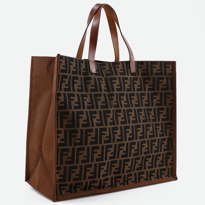 Fendi Tote Canvas Red Tote Bag Style 27
