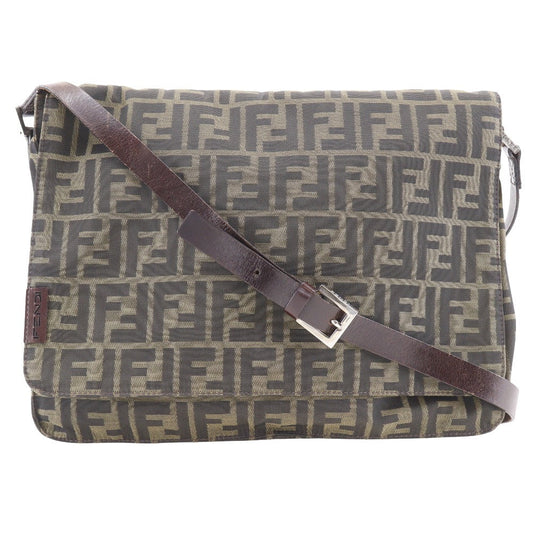 Fendi Zucca Nylon Canvas Shoulder Bag