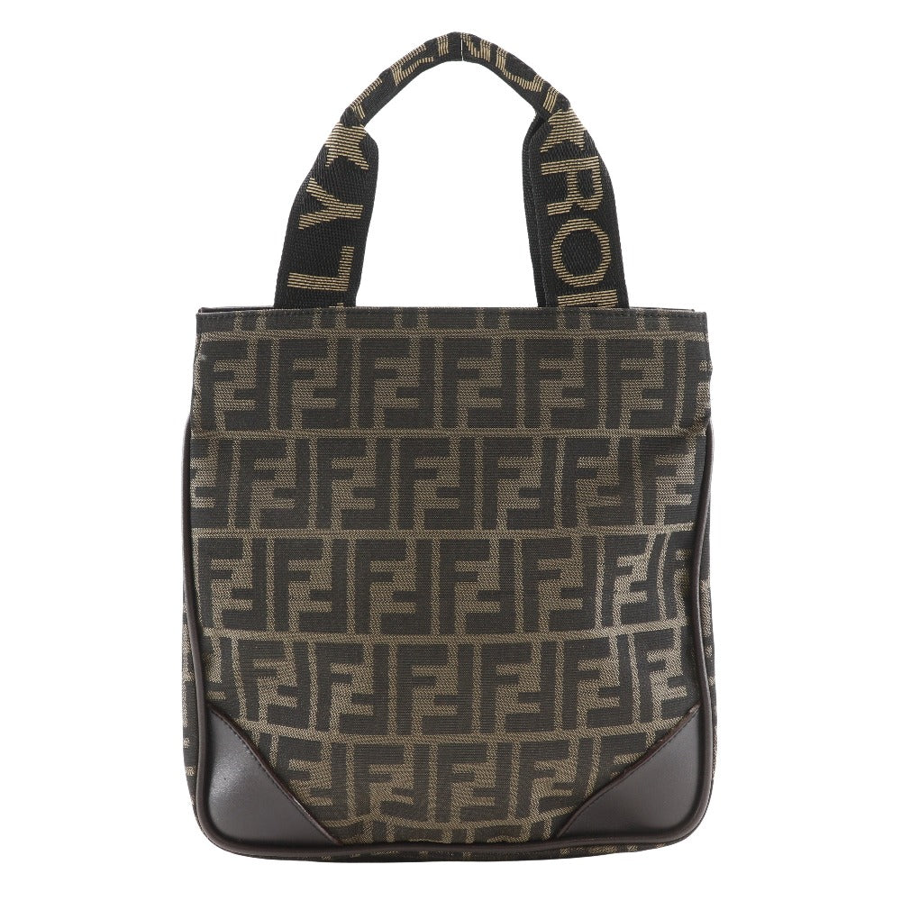 Fendi Tote Canvas Red Tote Bag Style 26