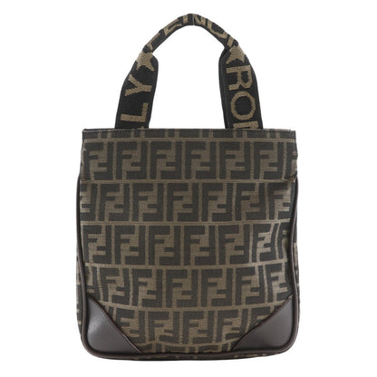 Fendi Tote Canvas Red Tote Bag Style 26